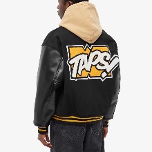 WTAPS 더블탭스 울 멜톤 툰 로고 바시티 자켓