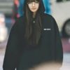 웰던 WELLDONE 트랙 자수 후드티셔츠