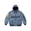 Supreme x Ducati 후디 Denim 패딩자켓