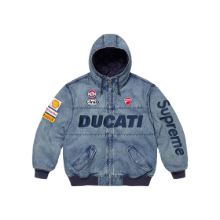 Supreme x Ducati 후디 Denim 패딩자켓