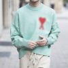 AMI 아미 빅하트 라운드 니트스웨터 남녀공용