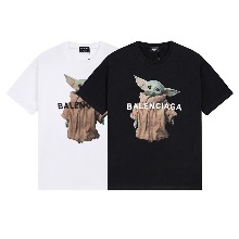 BALENCIAGA 발렌시아가 외계인 프린팅 반팔티셔츠
