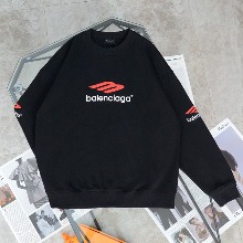 Balenciaga 발렌시아가 빅로고 맨투맨 티셔츠(블랙)