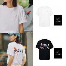 ARCTERYX 아크테릭스 24SS 레인보우 레터링 로고 반팔티셔츠