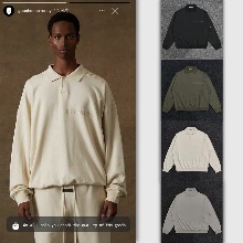 FOG FEAR OF GOD  신상 작은 가슴로고 폴로 티셔츠