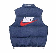 노스페이스 x SUPREME 콜라보  데님푸퍼 패딩베스트