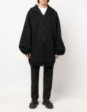 ALYX (알릭스) 22FW 오버핏 백로고 하프지퍼 후드