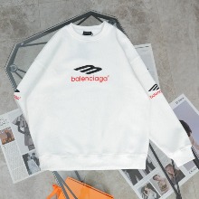 Balenciaga 발렌시아가 빅로고 맨투맨 티셔츠(화이트)