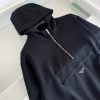 PRADA 프라다 기모 반집업 후드티