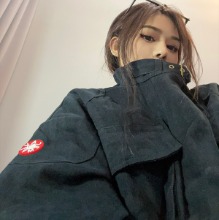 카브엠트 CN 립 칼라 집 자켓 블랙 - 23FW