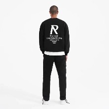 리프레전트 REPRESENT 빅 R 레터링 자카드 맨투맨