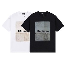 BALENCIAGA 발렌시아가 블럭로고 반팔티셔츠