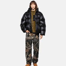 STUSSY 스투시 패딩다운 파카 마이크로 립스탑 팬텀 블랙