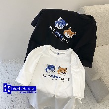 ADER ERROR  x 메종키츠네 폭스 빅해드반팔 티셔츠