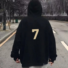 피오갓 에센셜 7 로고 후드집업 남녀공용