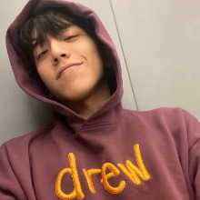 DREW HOUSE drew로고 풀오버 후드 티셔츠
