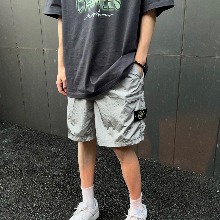 STONE ISLAND 스톤아일랜드 메탈릭 나일론 팬츠