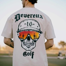 Devereux Golf 스컬 백로고 크루넥 반팔티셔츠