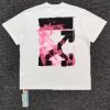OFF WHITE 아크릴 페인팅  백로고 반팔 티셔츠