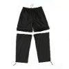 스투시 STUSSY 블랙 탈착식 투웨이 쿨 메쉬 캐주얼 스웨트 팬츠