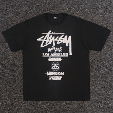 STUSSY 스투시 전면로고 반팔 티셔츠