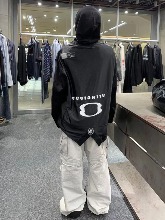 BALENCIAGA 23FW 파리콜렉션 더블링 롱 후드티셔츠