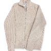 메종마르지엘라 하이넥 울 코트 19AW 니트(베이지)