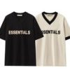 피오갓 에센셜 essential 전면로고 시즌8 V넥 반팔티