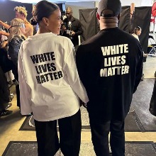 칸예웨스트 WHITE LIVES MATTER 긴팔티셔츠