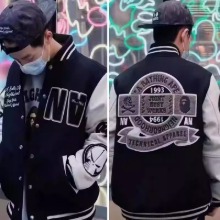 베이프 x 네이버후드 바시티 자켓