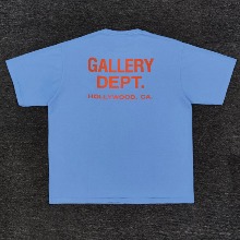 GALLERY DEPT. 블루 레드포인트 빈티지  베이직로고 반팔티셔츠