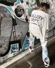 GALLERY DEPT  소매 로고 포인트 긴팔 티셔츠