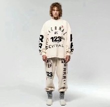 FOG x RRR123 이터널 "8" 폼 슬리브 긴팔 티셔츠