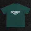REPRESENT 클래식 로고 라운드넥 반팔 티셔츠