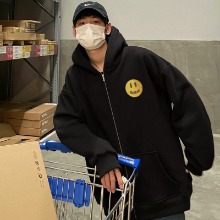 DREW HOUSE 스마일로고 후드집업